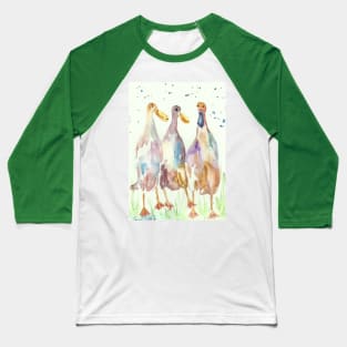 Three Funny Ducks Baseball T-Shirt